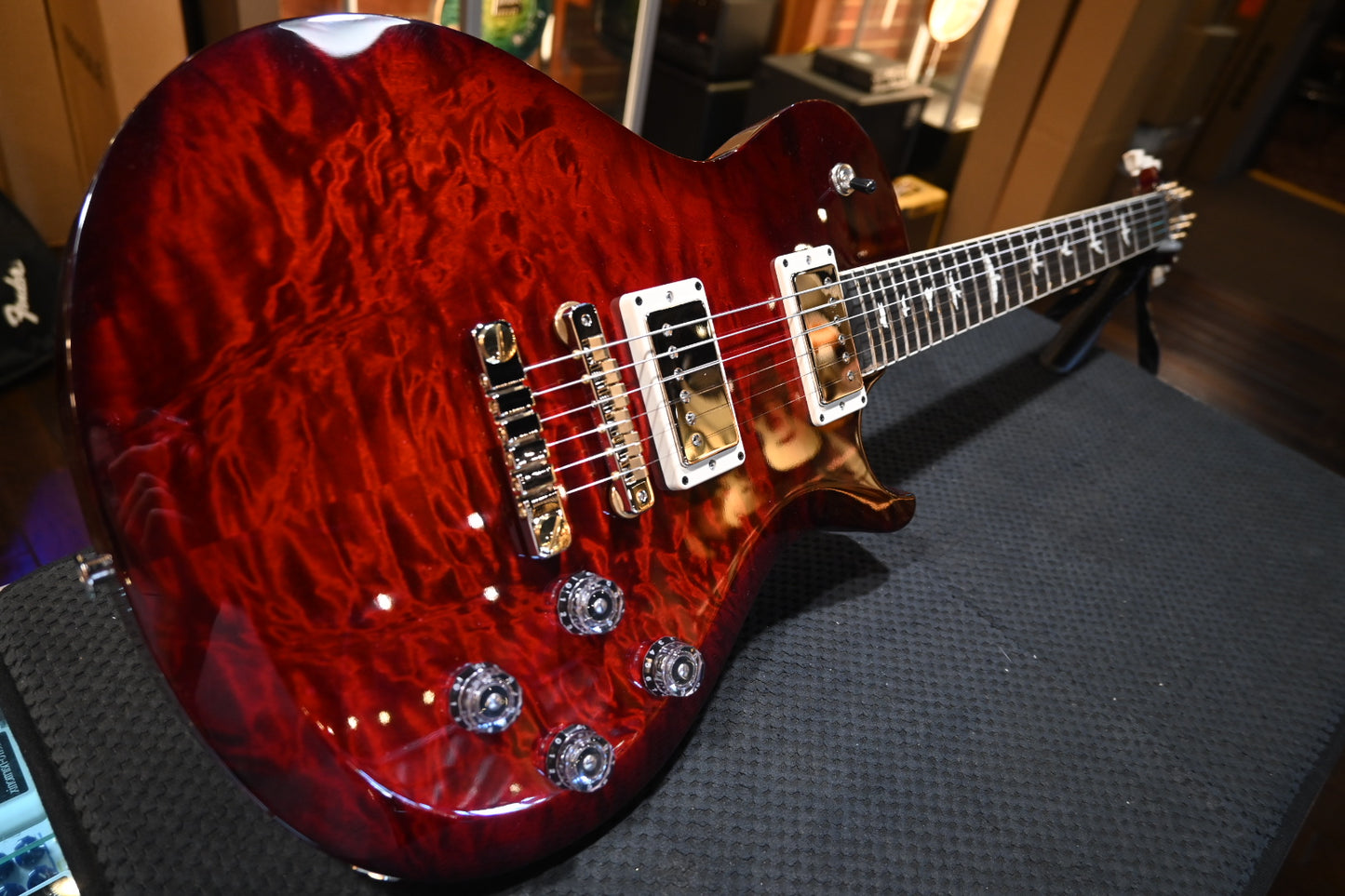 PRS S2 McCarty SC 594 Single-Cut Quilt - Fire Red Guitar #0160