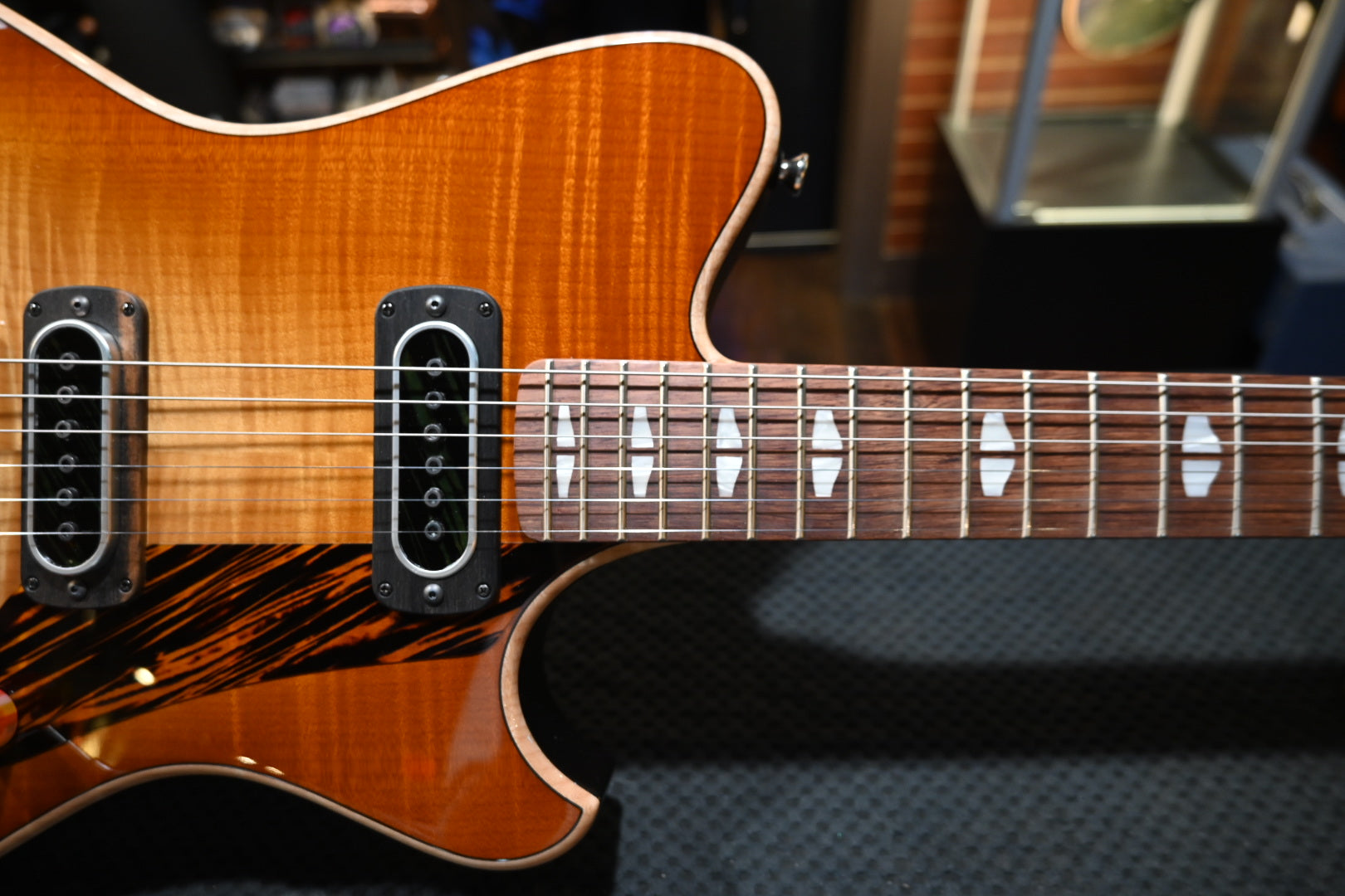 Powers Electric A-Type Select Maple PF42 CamTail - Wild Honey Burst Guitar #A956 - Danville Music