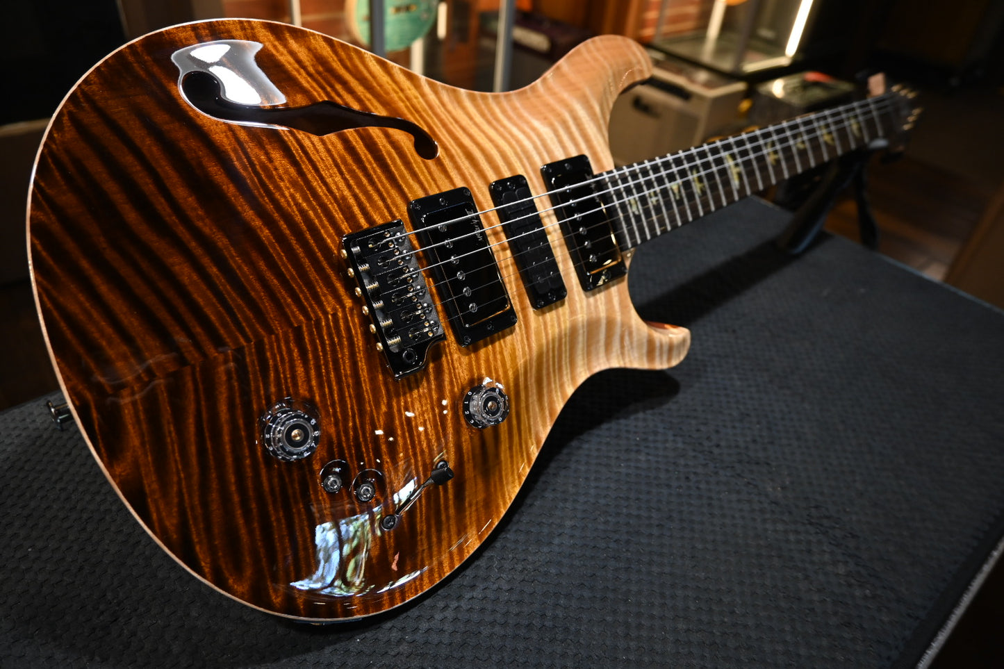 PRS Wood Library Special Semi-Hollow Danville Music 35th Anniversary Artist Top - Sandstorm Fade Guitar #6050 - Danville Music