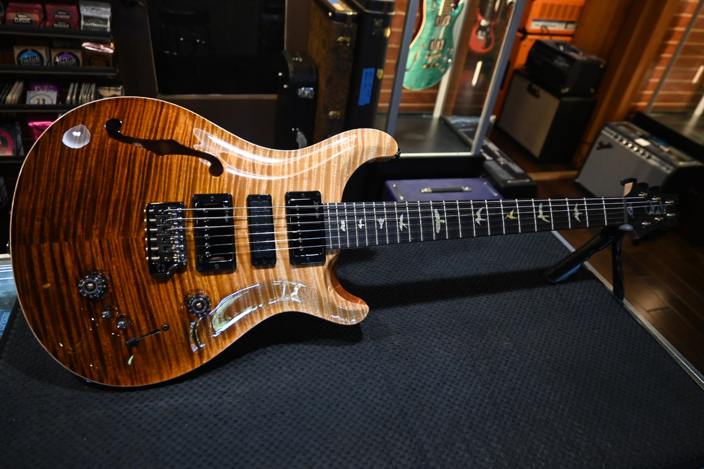 PRS Wood Library Special Semi-Hollow Danville Music 35th Anniversary Artist Top - Sandstorm Fade Guitar #6046