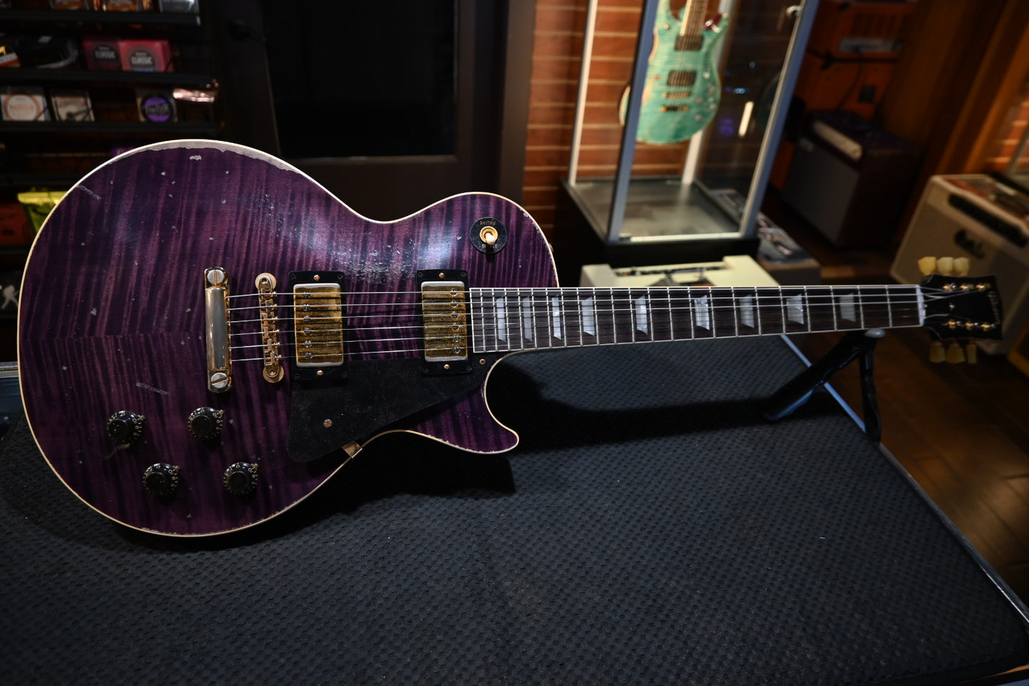 Gibson Custom Shop 1959 Les Paul Standard Reissue Purple Tiger Murphy Lab Heavy Aged - Purple Tiger Guitar #6388 - Danville Music