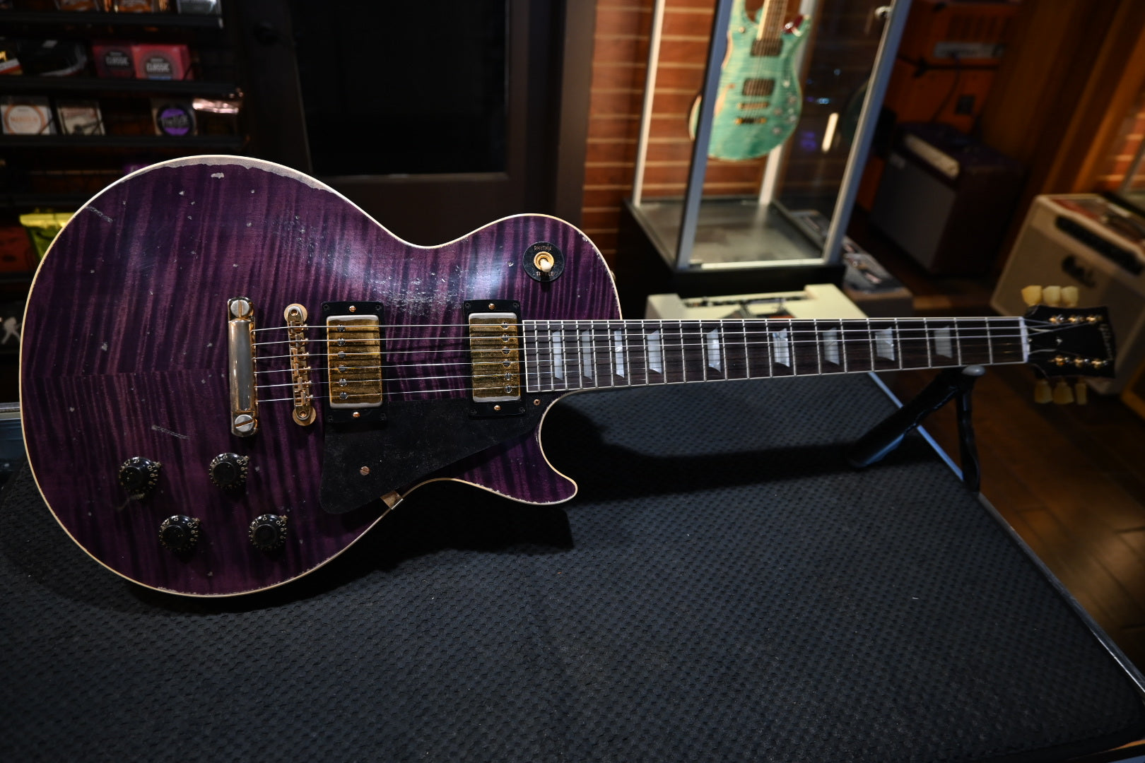 Gibson Custom Shop 1959 Les Paul Standard Reissue Purple Tiger Murphy Lab Heavy Aged - Purple Tiger Guitar #6388 - Danville Music