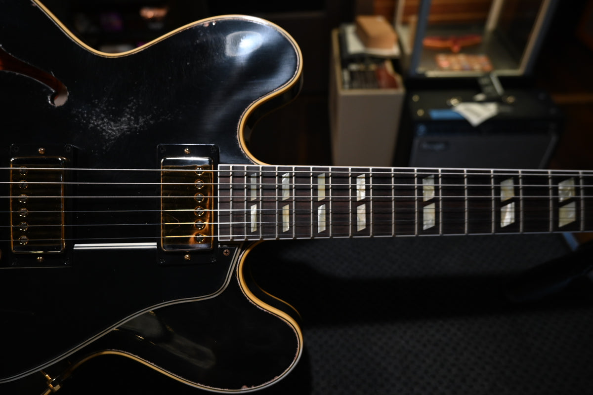 Gibson Custom Shop ES-345 Reissue Varitone Bigsby Murphy Lab Heavy Aged - Ebony Guitar #0479
