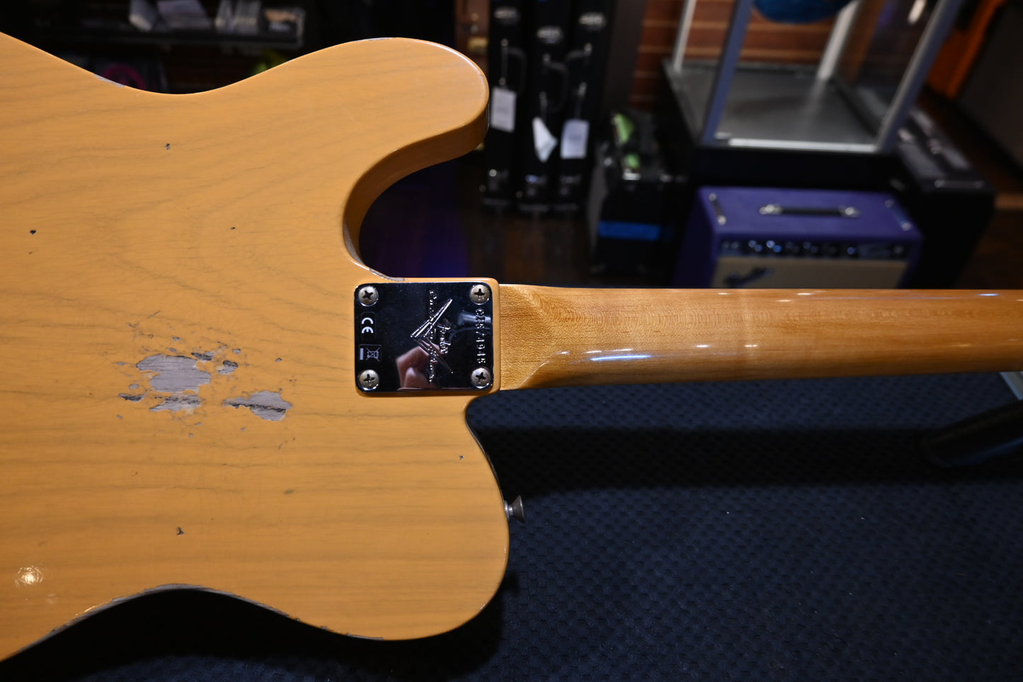 Fender Custom Shop Limited Edition “Bobbed” Telecaster Thinline Relic 2024 - Butterscotch Blonde Guitar #4945 - Danville Music