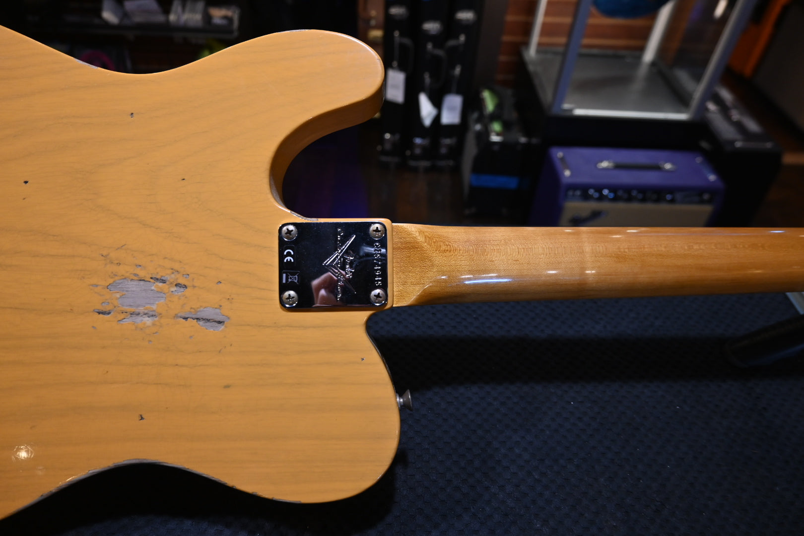 Fender Custom Shop Limited Edition “Bobbed” Telecaster Thinline Relic 2024 - Butterscotch Blonde Guitar #4945 - Danville Music