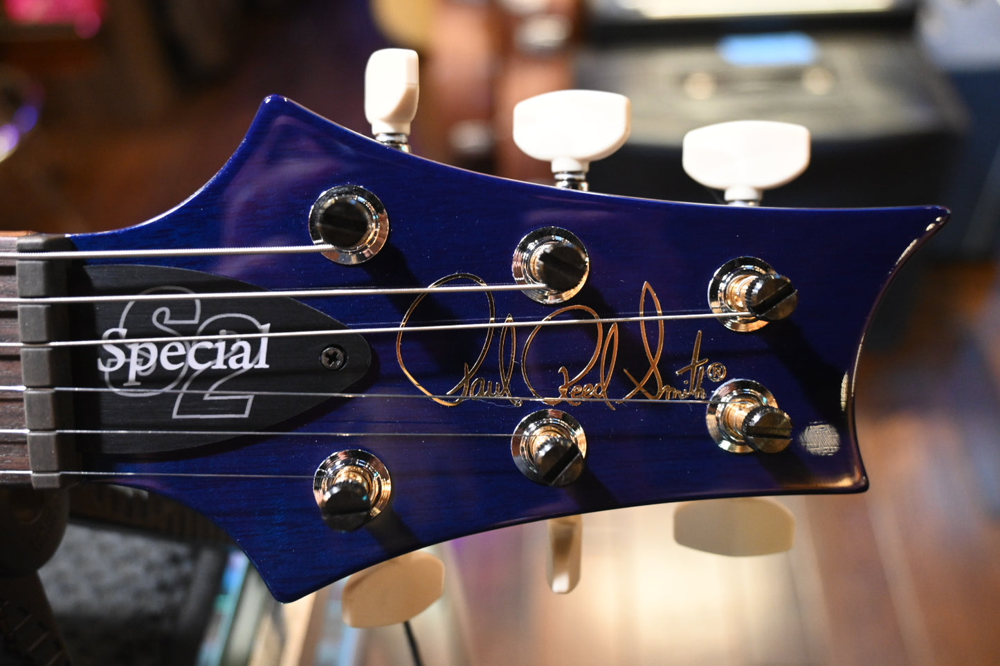 PRS S2 Special Semi-Hollow - Faded Gray Black Blue Burst Guitar #1042 - Danville Music
