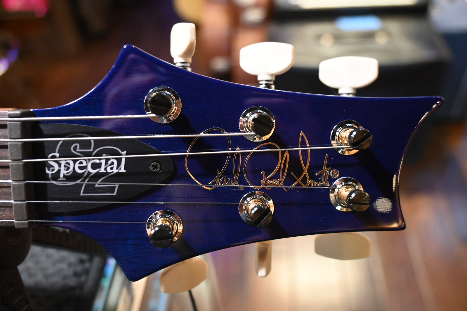 PRS S2 Special Semi-Hollow - Faded Gray Black Blue Burst Guitar #1042 - Danville Music