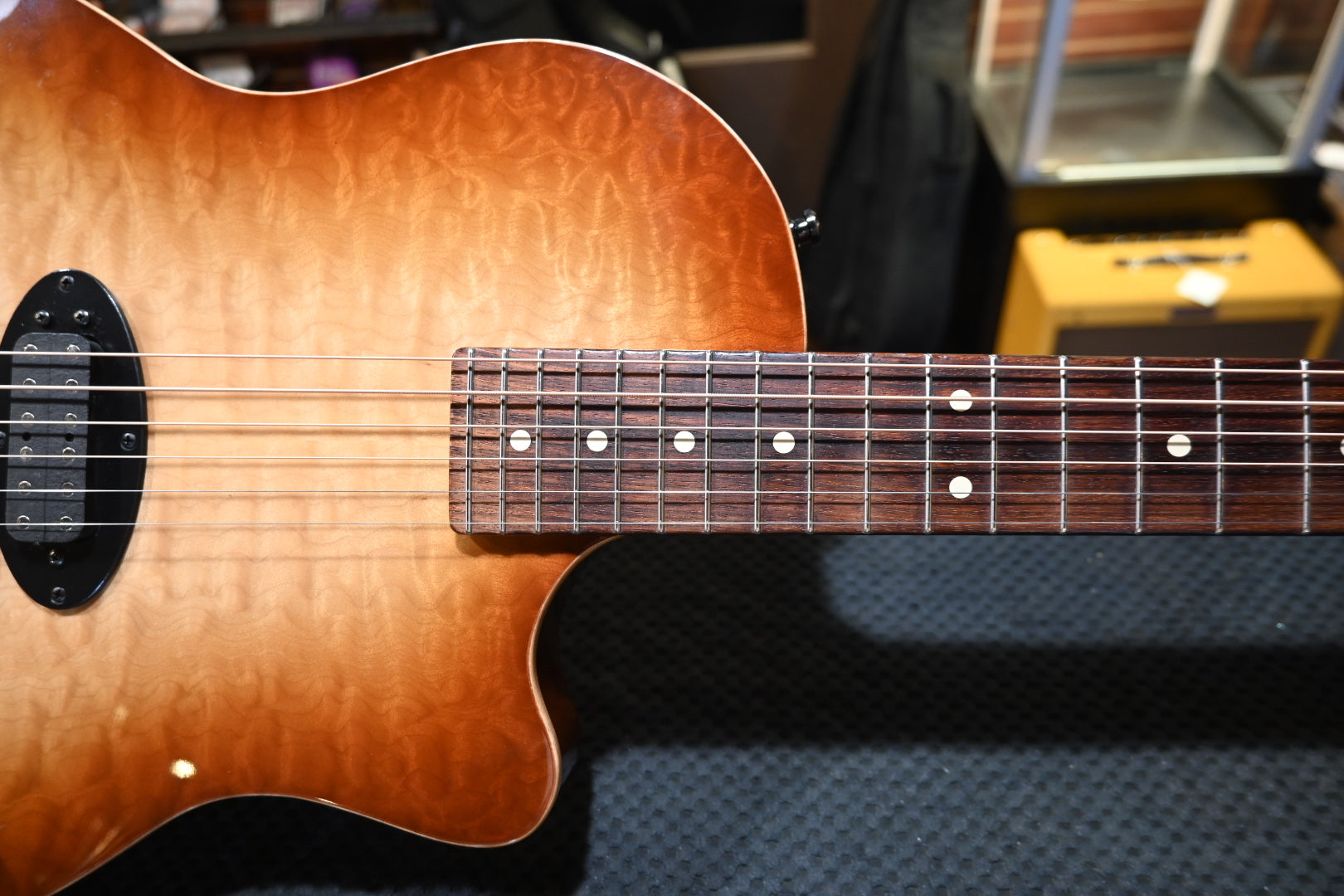 Tom Anderson Crowdster Plus 2008 - Autumn Edge Burst Guitar #008A - Danville Music