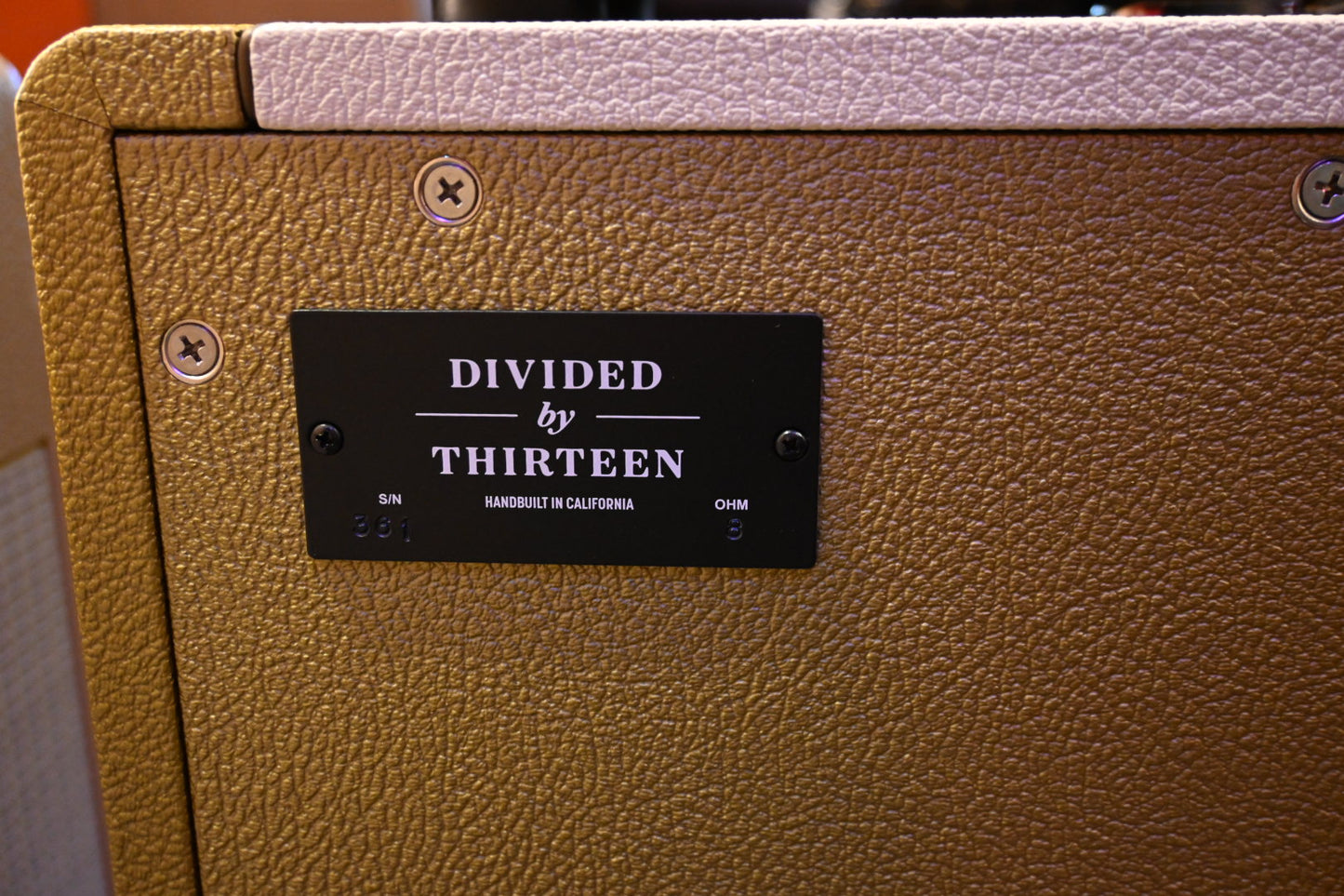 Divided by 13 FTR 37 w/ Matching 2x12 Cabinet - Gold and Ivory Amp