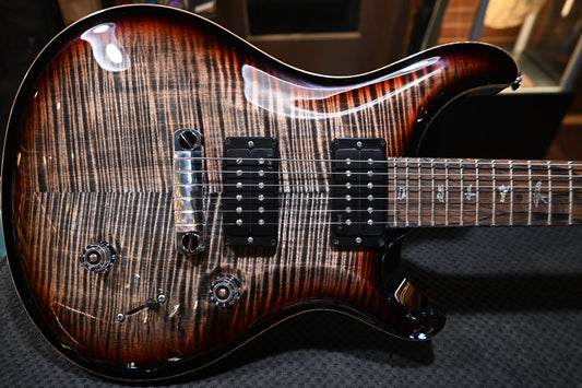 PRS Wood Library Custom 24 Stoptail Limited Edition 10-Top - Charcoal Tri-Color Sunburst Guitar #3423 - Danville Music