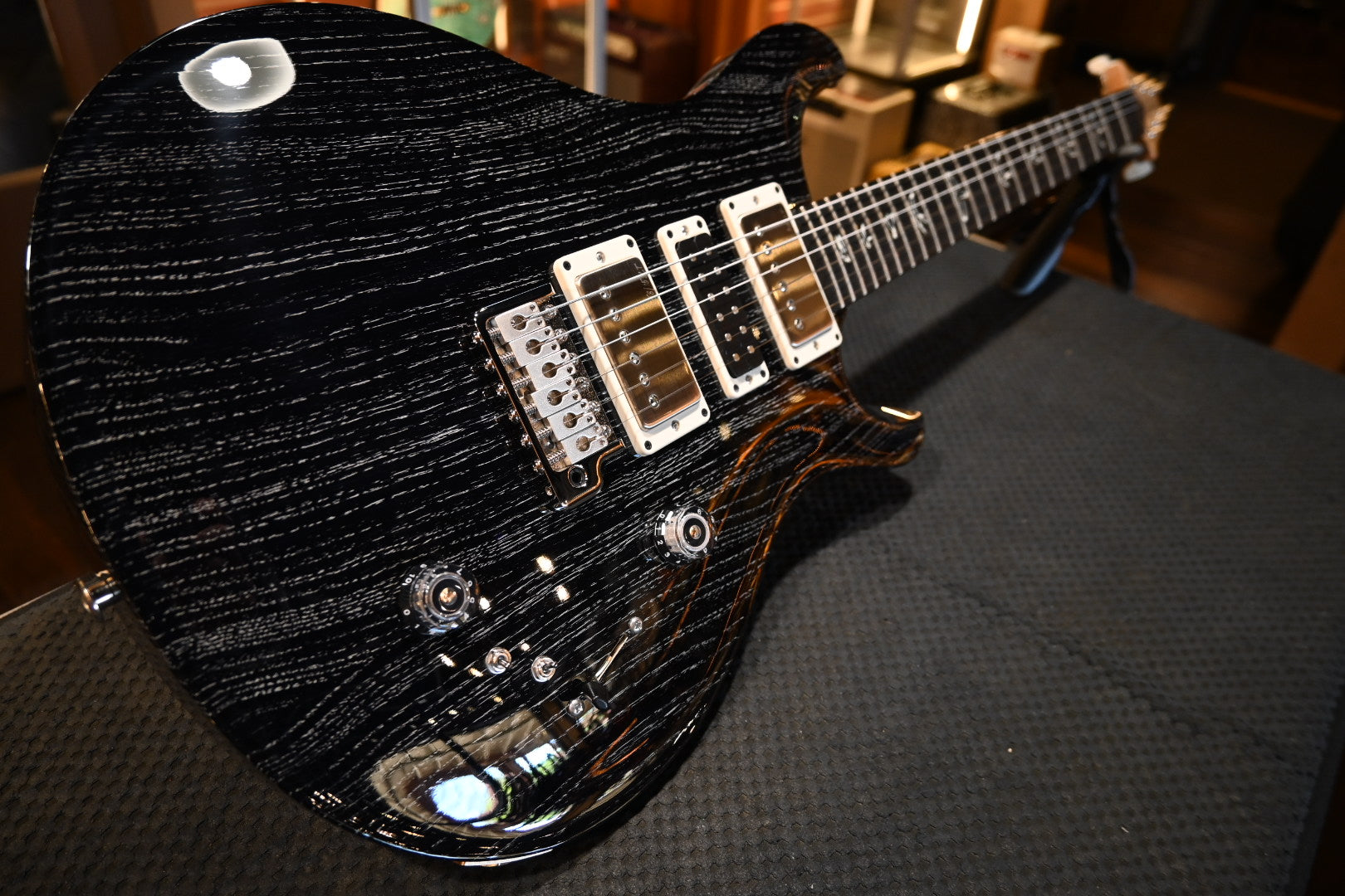 PRS Wood Library Swamp Ash Special - Black Doghair Guitar #7362 - Danville Music