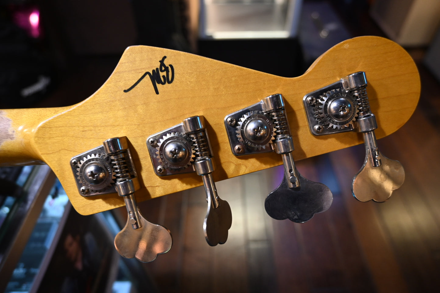 Nash Guitars JB-63 Jazz Bass Relic - Black Bass #4236 USED