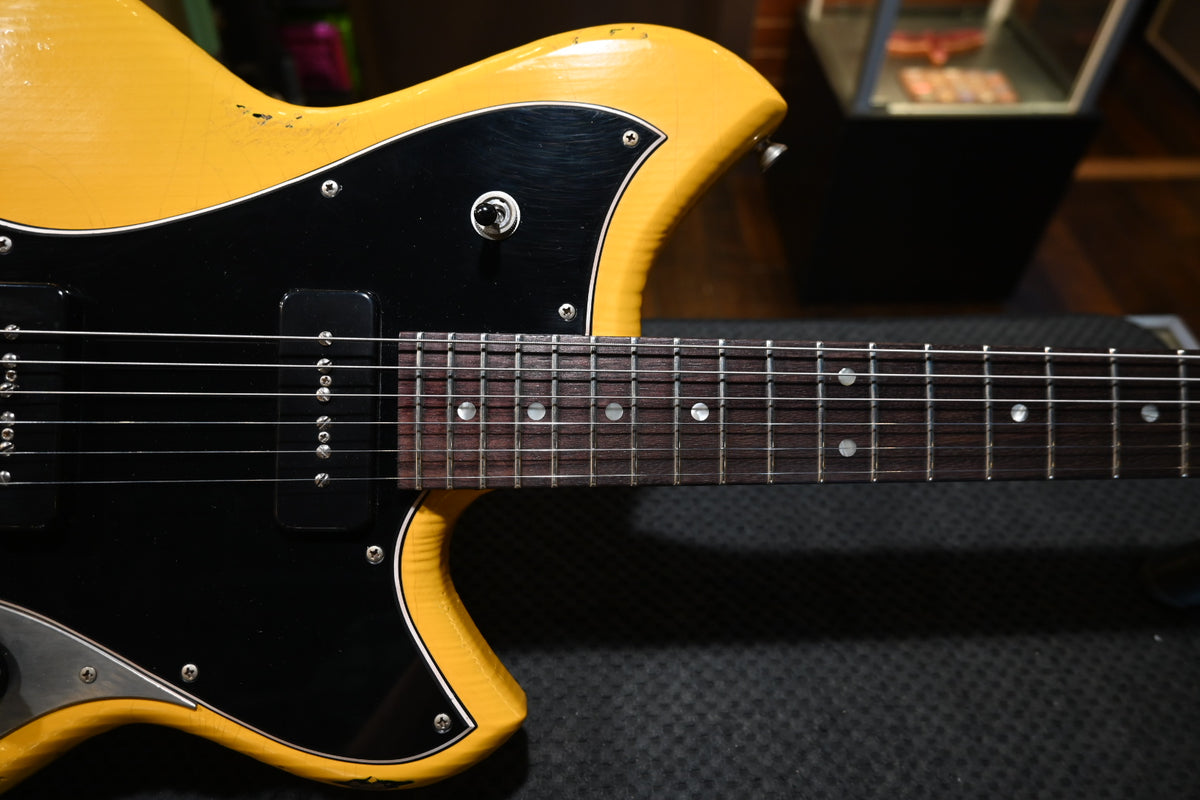Novo Serus J - Vandalism Yellow over ‘64 3-Tone Burst Guitar #1336
