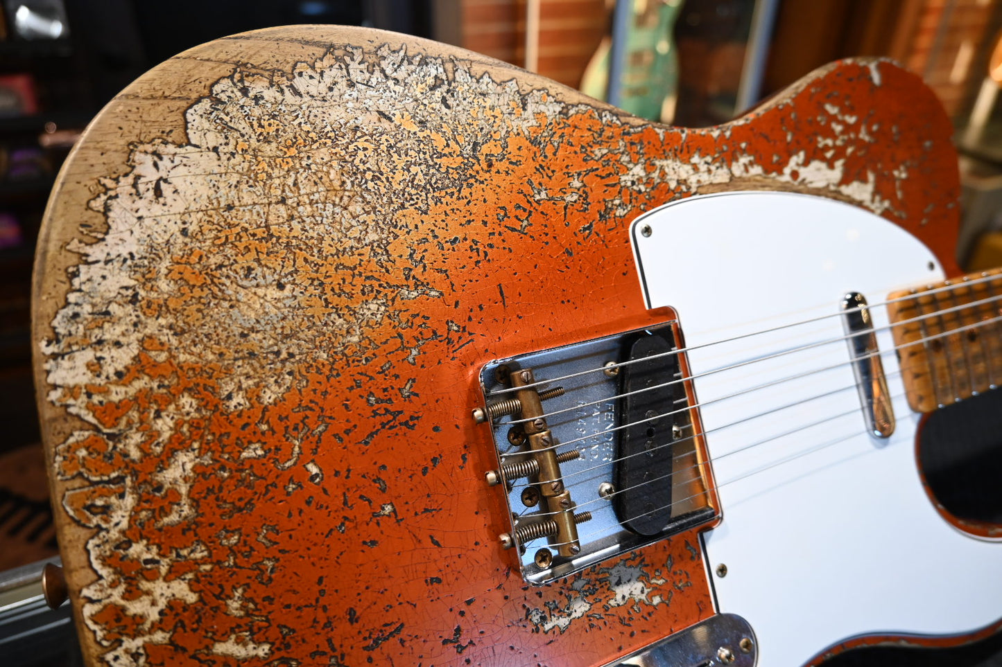 Fender Custom Shop 1952 Telecaster Super Heavy Relic - Faded Candy Tangerine Guitar #9705 - Danville Music