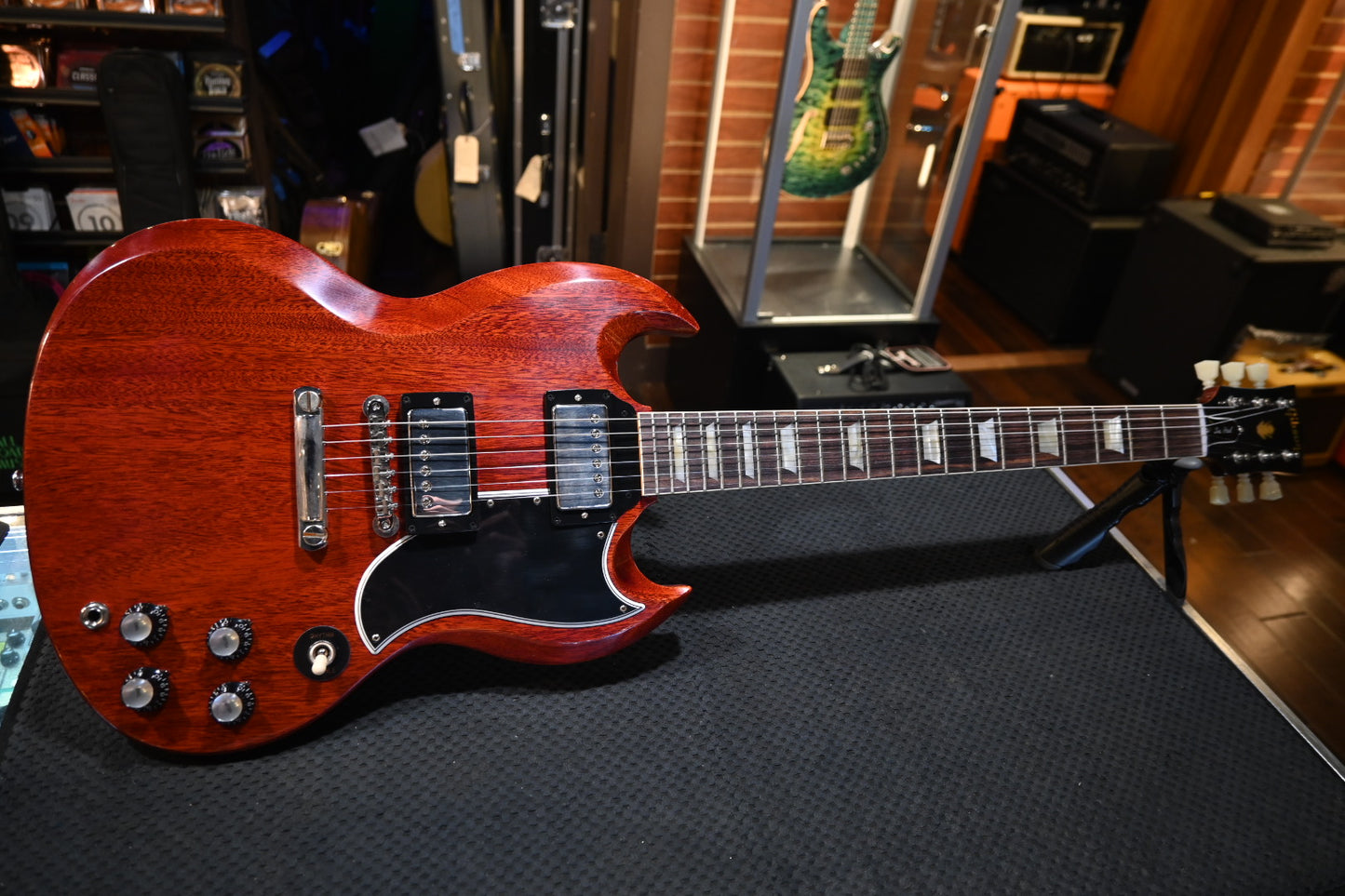 Gibson Custom Shop 1961 Les Paul SG Standard Reissue Stop-Bar VOS - Cherry Red Guitar #2981