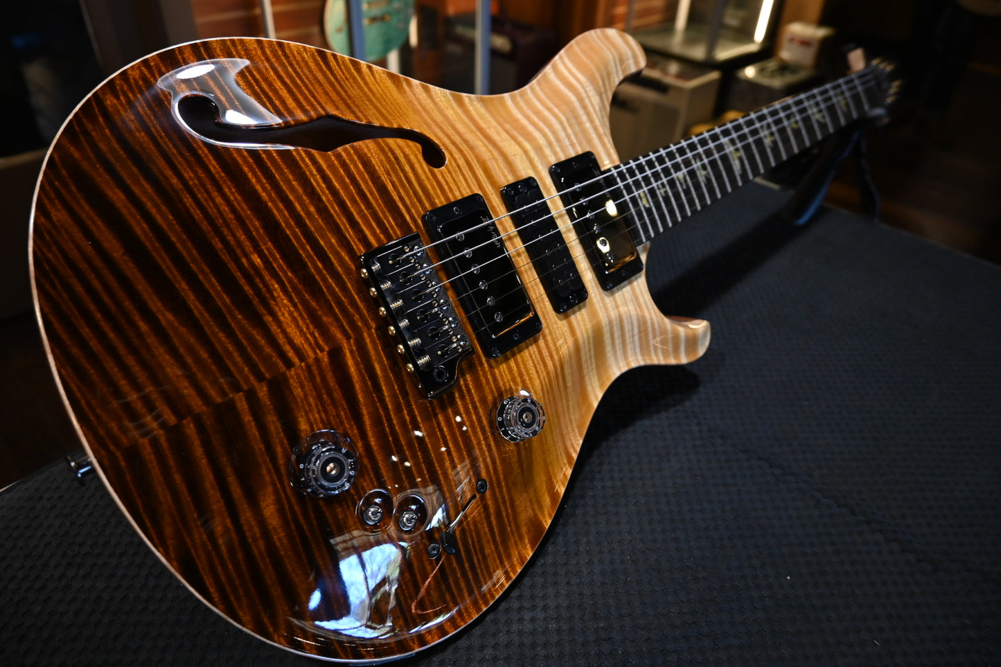 PRS Wood Library Special Semi-Hollow Danville Music 35th Anniversary Artist Top - Sandstorm Fade Guitar #6047