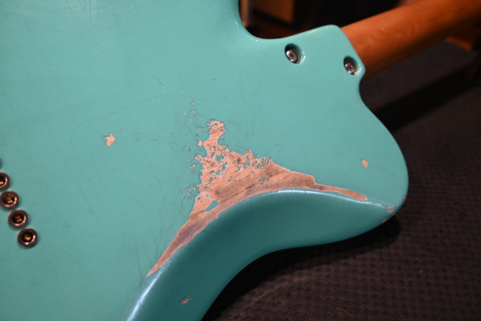 Tom Anderson T Icon In-Distress Level 3 2023 - Seafoam Green Guitar #523A - Danville Music