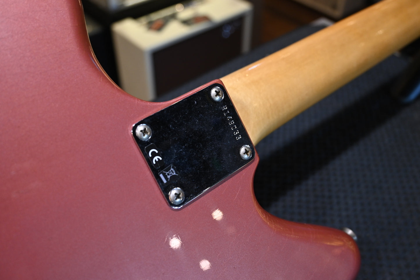 Fender Custom Shop 1963 Jaguar Journeyman - Aged Burgundy Mist Metallic Guitar #9033 - Danville Music