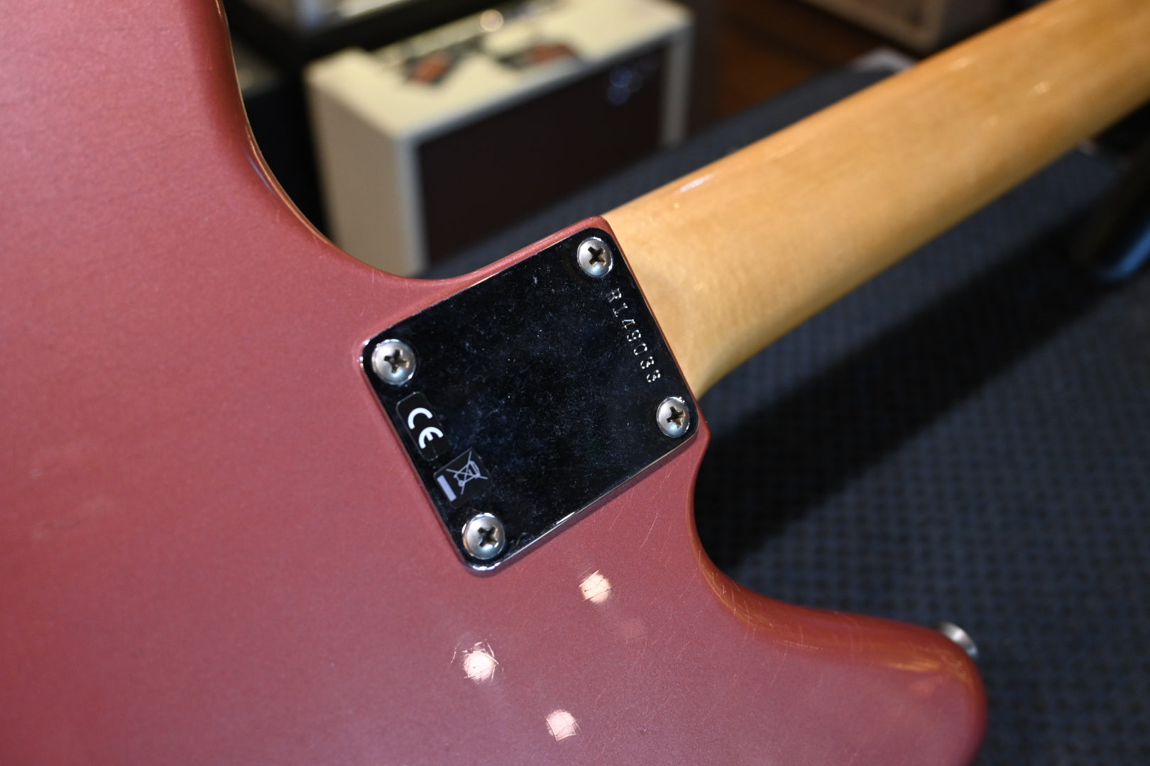 Fender Custom Shop 1963 Jaguar Journeyman - Aged Burgundy Mist Metallic Guitar #9033 - Danville Music