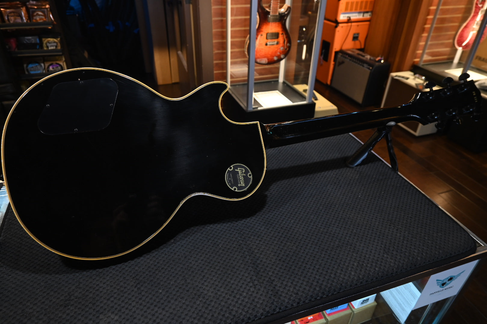 Gibson Custom Shop Kirk Hammett 1989 Les Paul Custom Murphy Lab Aged Nitro - Ebony Guitar #KH114 - Danville Music