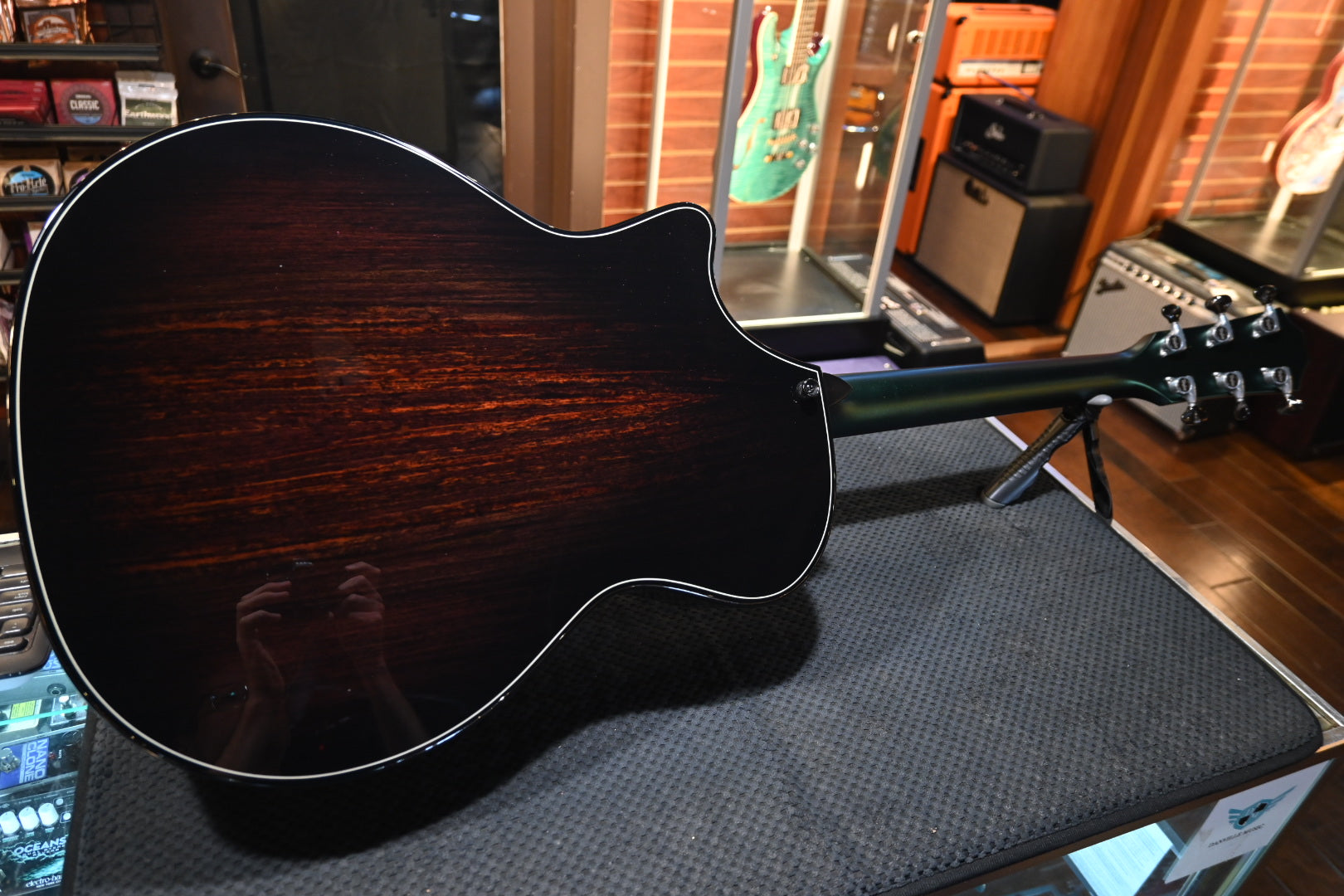 Taylor Custom GA Builder’s Edition Torrefied Spruce/Rosewood - Chroma Algae Guitar #5082 - Danville Music