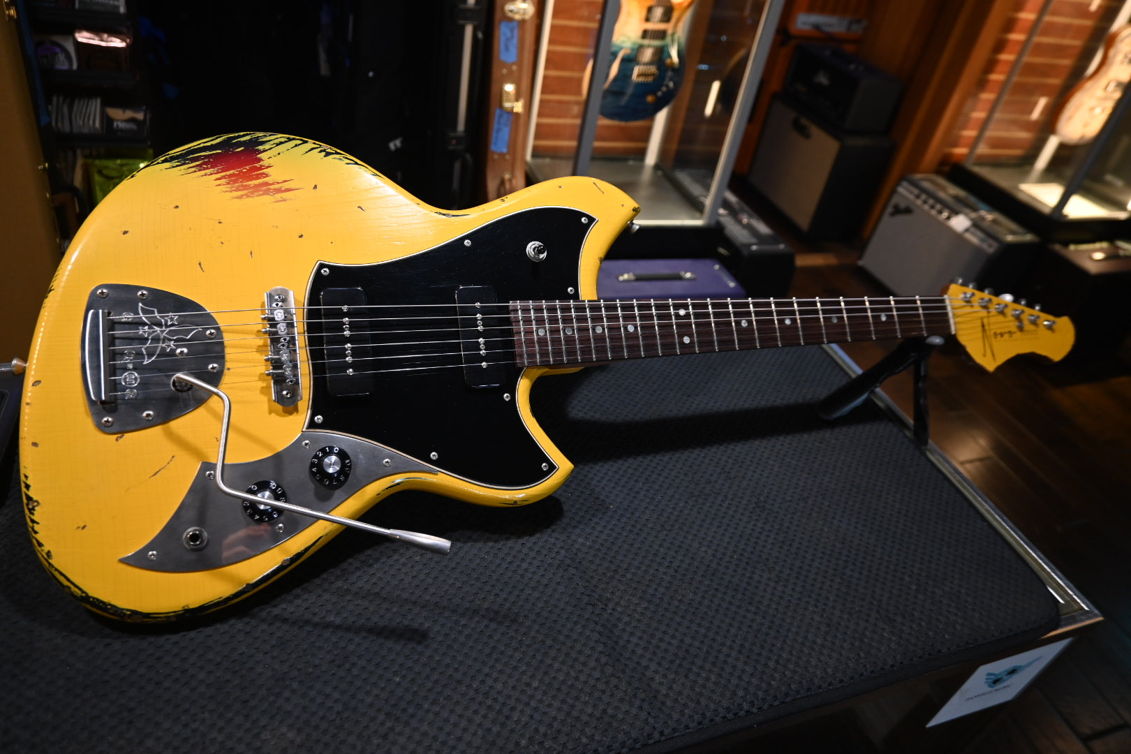 Novo Serus J - Vandalism Yellow over ‘64 3-Tone Burst Guitar #1490 - Danville Music