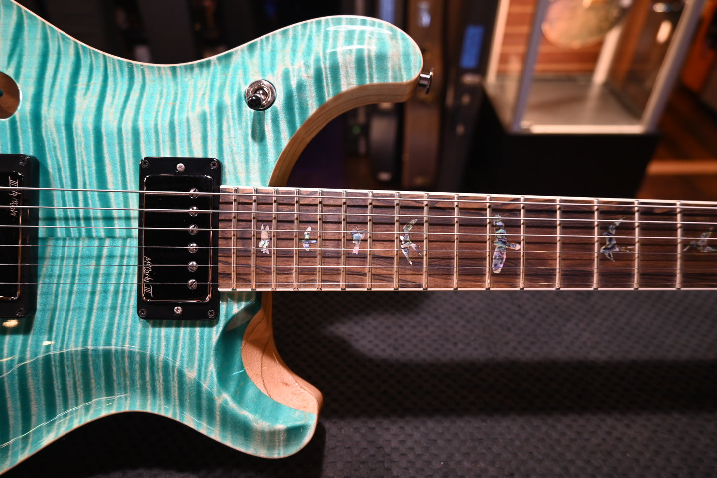 PRS Wood Library McCarty 594 Semi-Hollow Danville Music 35th Anniversary Artist Top - Bahamian Blue Guitar #8196