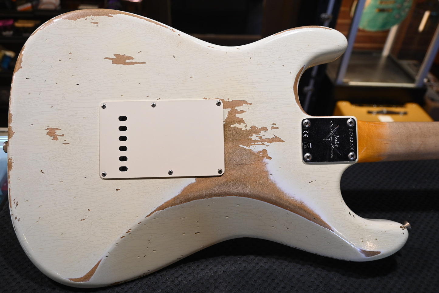 Fender Custom Shop 1959 Stratocaster Heavy Relic 2019 - Aged Olympic White Guitar #3200 - Danville Music