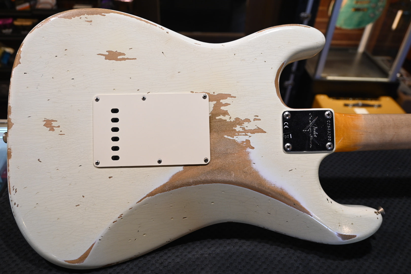 Fender Custom Shop 1959 Stratocaster Heavy Relic 2019 - Aged Olympic White Guitar #3200 - Danville Music