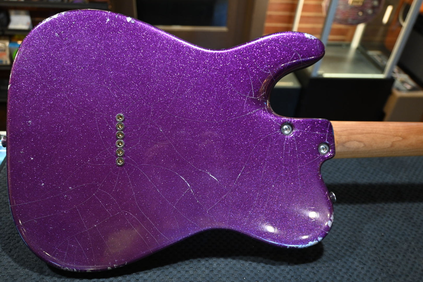 Tom Anderson T Classic In-Distress 2025 - Big Sparkle Purple Guitar #125A