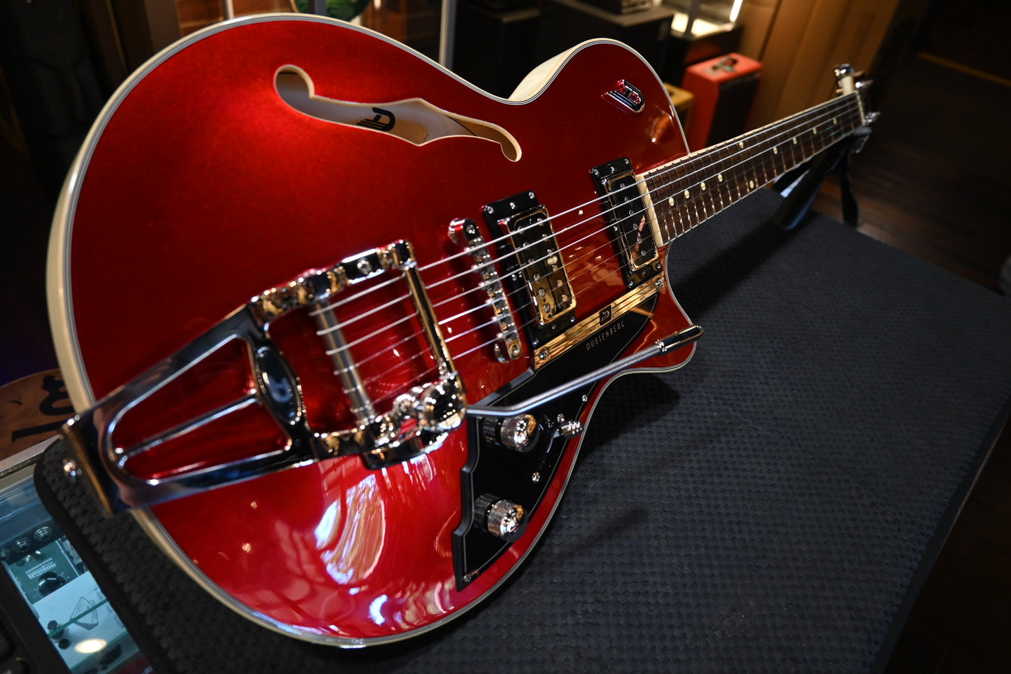 Duesenberg Duo-Tone Starplayer TV - Catalina Red and White Guitar #1007