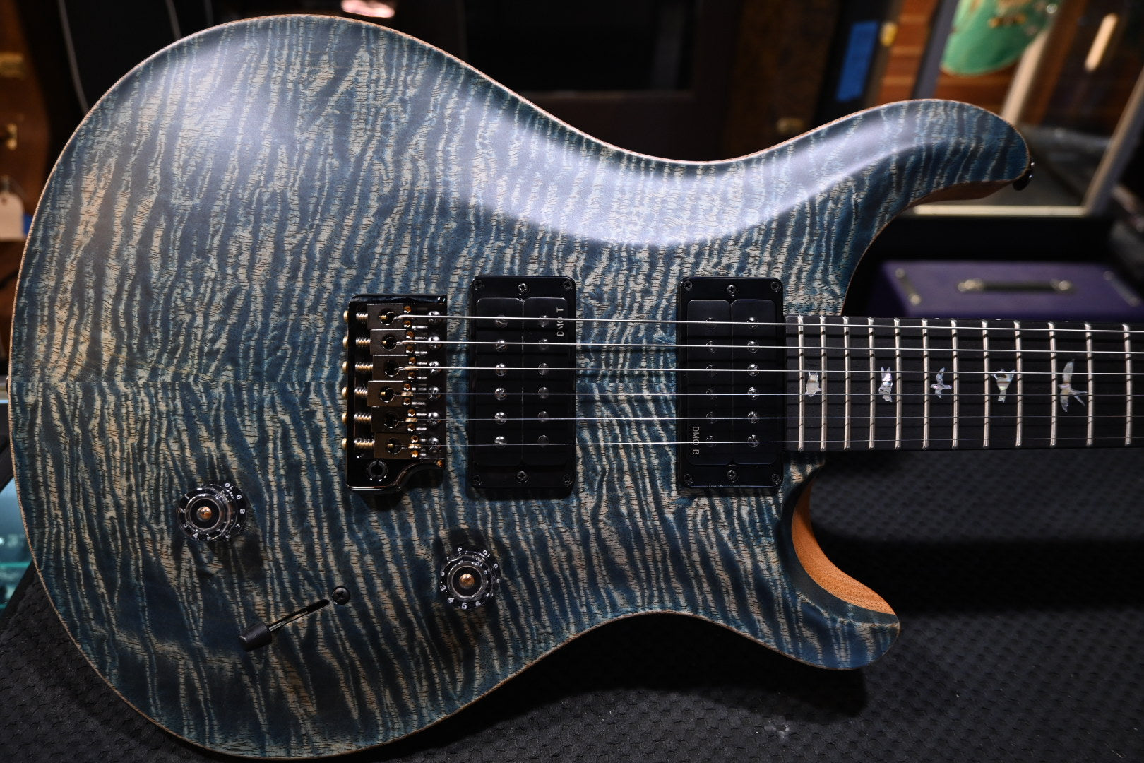 PRS 40th Anniversary Custom 24 Satin Limited - Faded Whale Blue Guitar #5750 - Danville Music