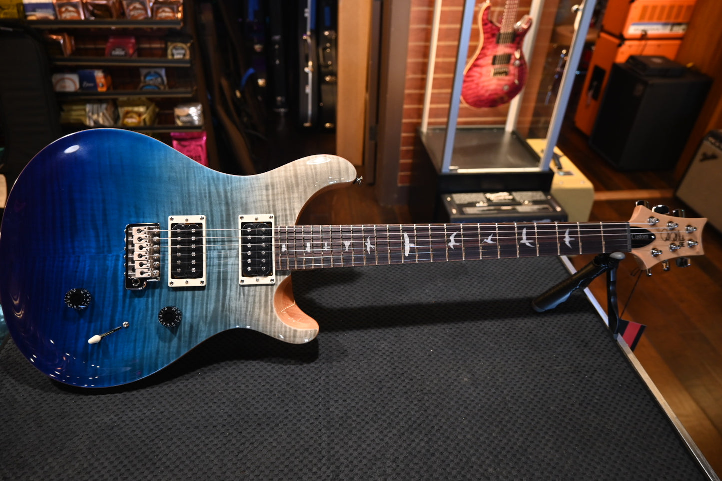 PRS SE Custom 24 Limited - Blue Fade Guitar #9841 - Danville Music