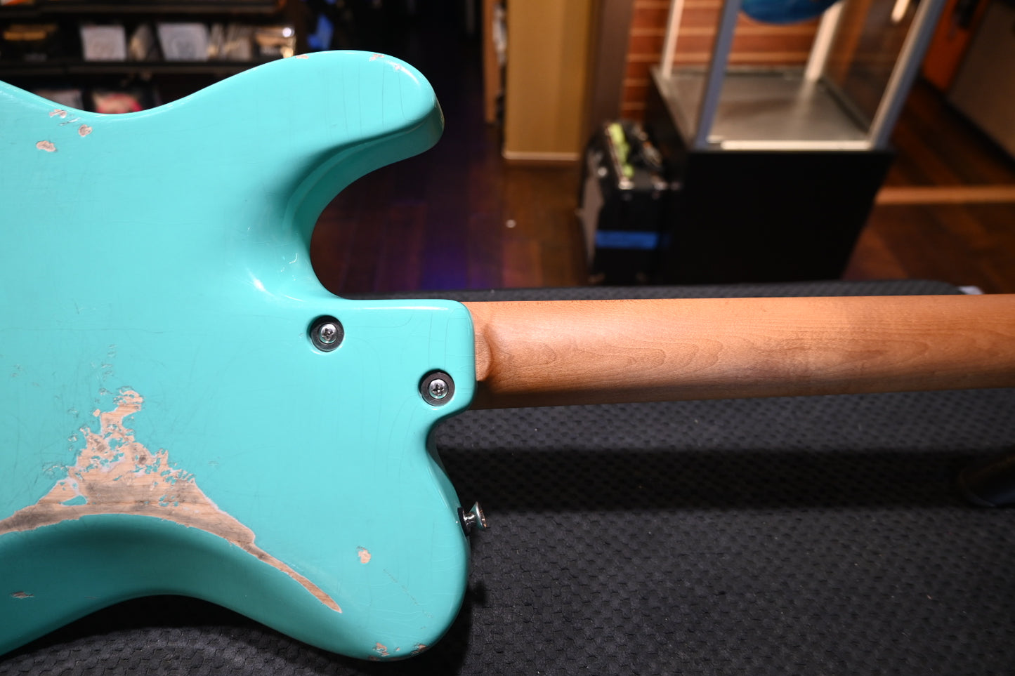 Tom Anderson T Icon In-Distress Level 3 2023 - Seafoam Green Guitar #523A - Danville Music