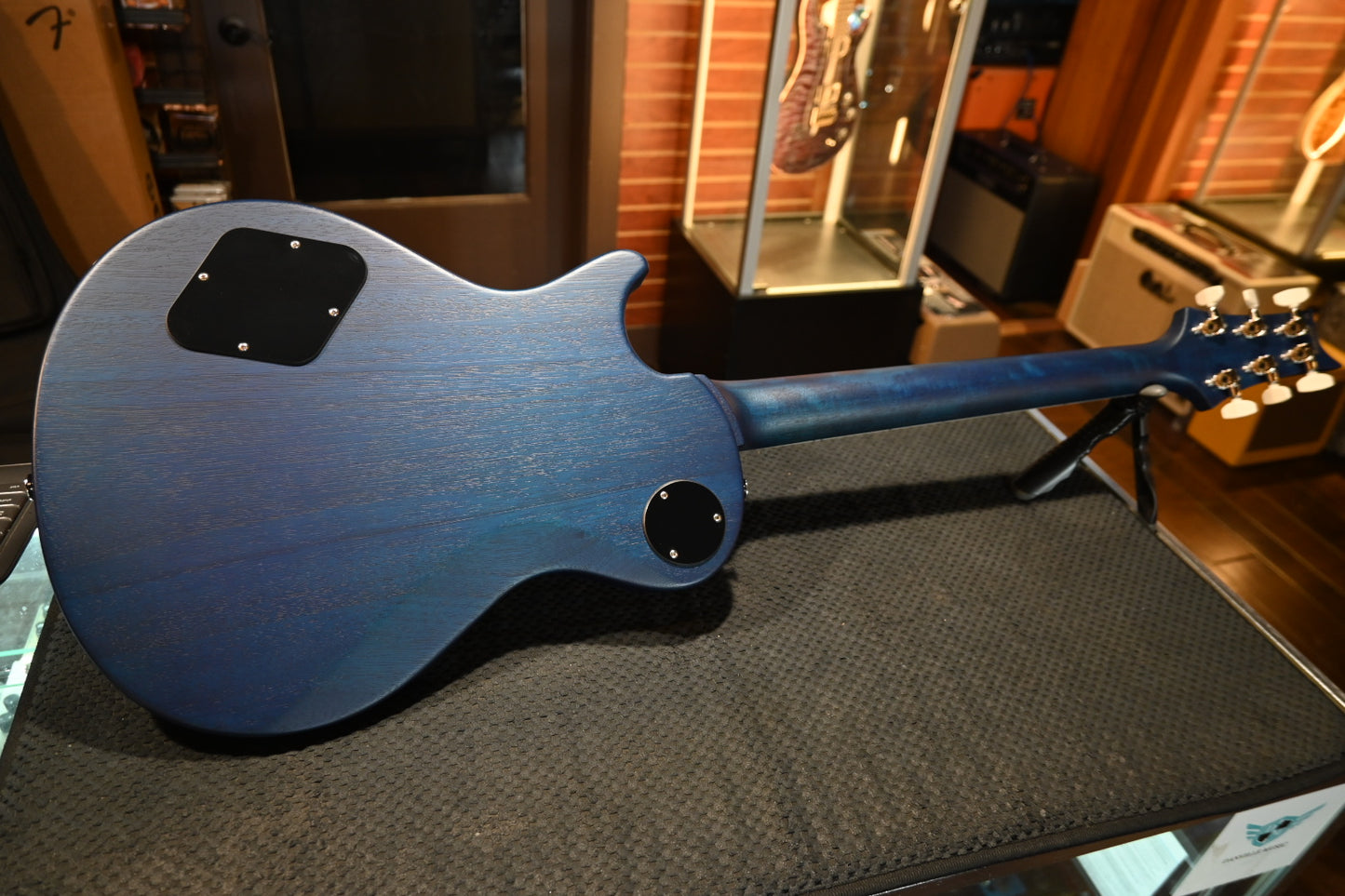 PRS Wood Library S2 McCarty SC 594 Single-Cut - Faded Grey Blue Burst Satin Guitar #8899