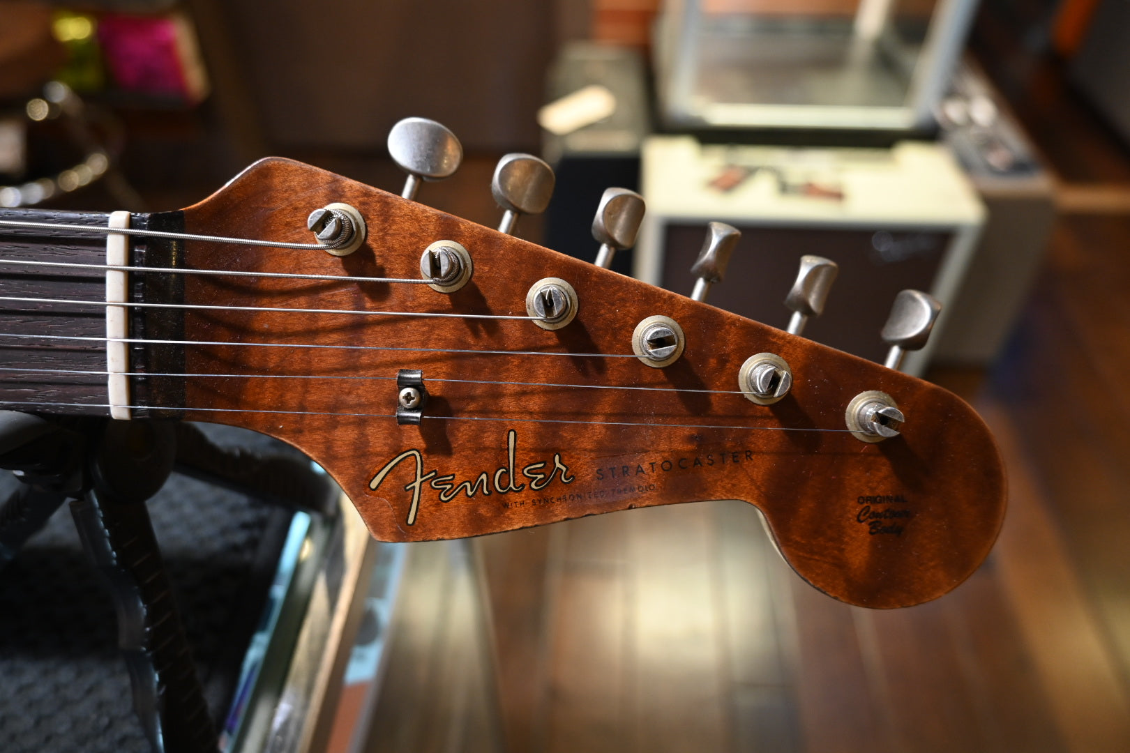 Fender Custom Shop 1959 Stratocaster Heavy Relic - Black Burst on Silver Sparkle Guitar #3950 - Danville Music
