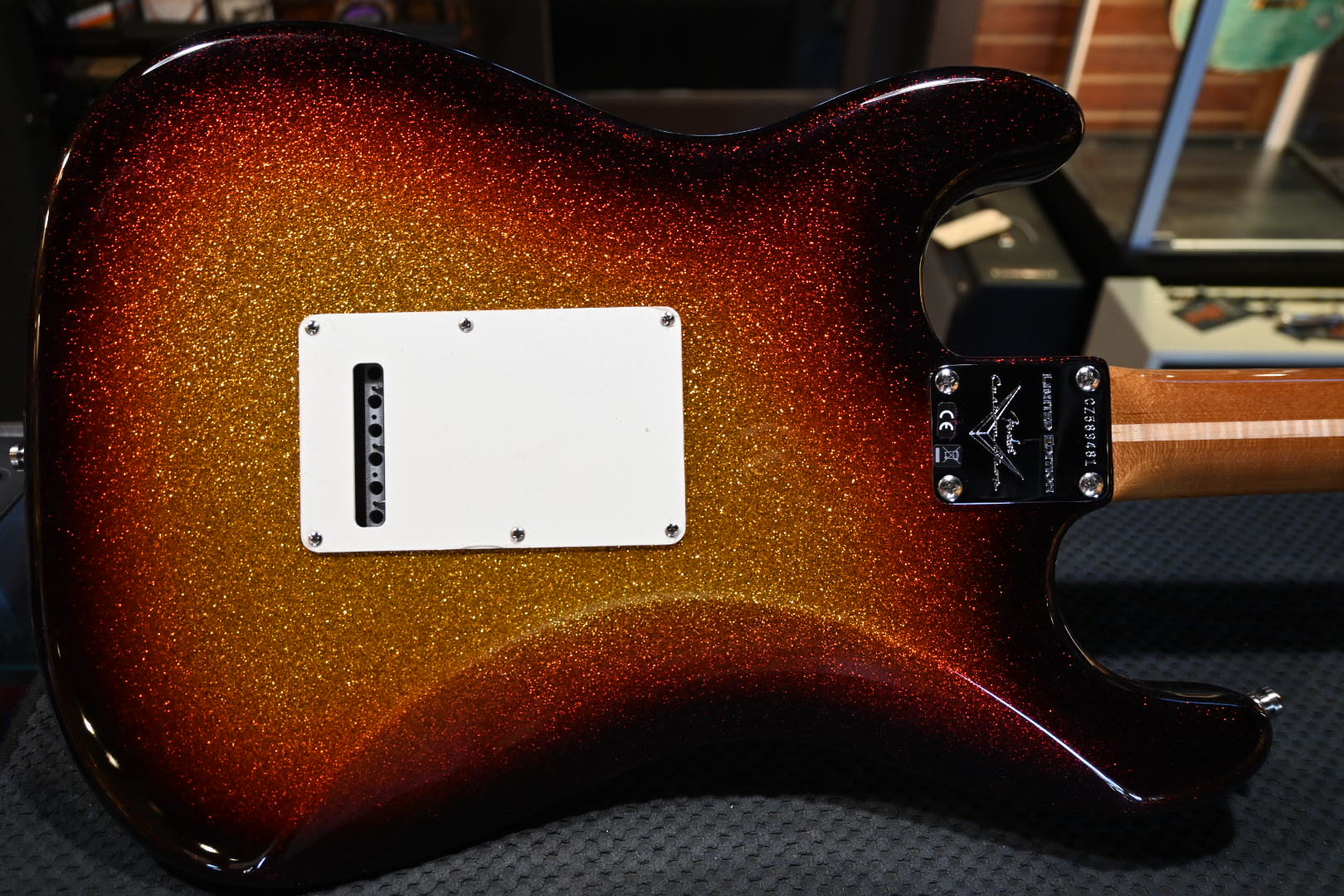 Fender Custom Shop Limited Edition Custom Deluxe Roasted Stratocaster - 3-Tone Burst Sparkle Guitar #9481 - Danville Music