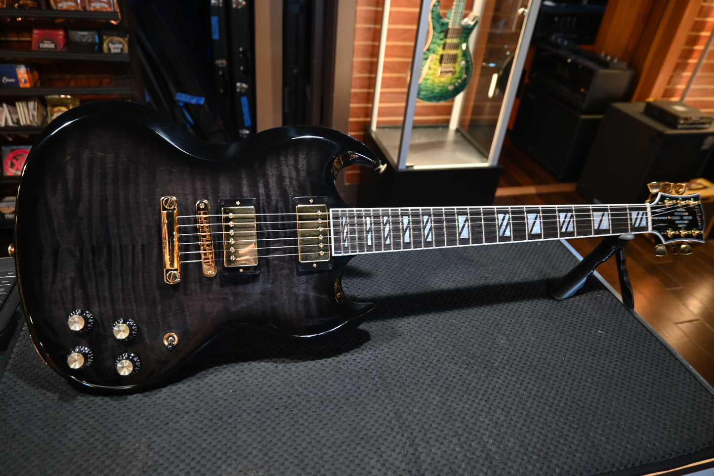 Gibson SG Supreme - Transparent Ebony Burst Guitar #0091