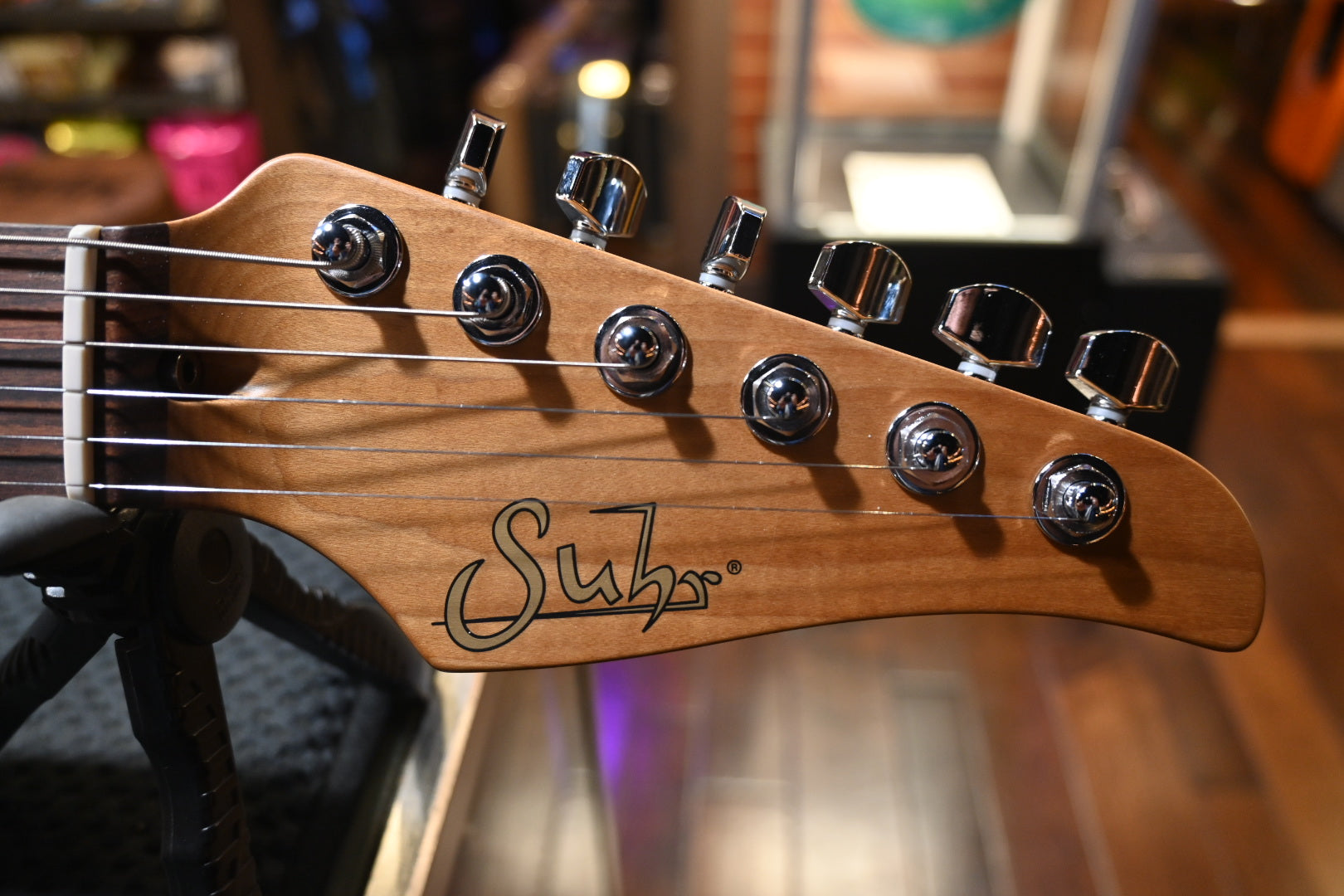 Suhr Standard Plus Pau Ferro - Trans Honey Amber Burst Guitar #6165 - Danville Music