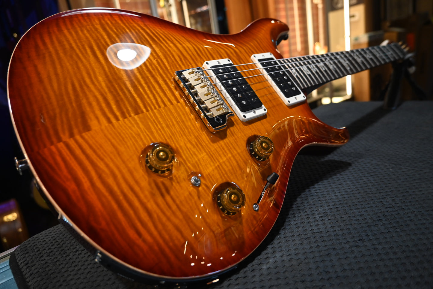 PRS Custom 24 Piezo - Dark Cherry Sunburst Guitar #2461