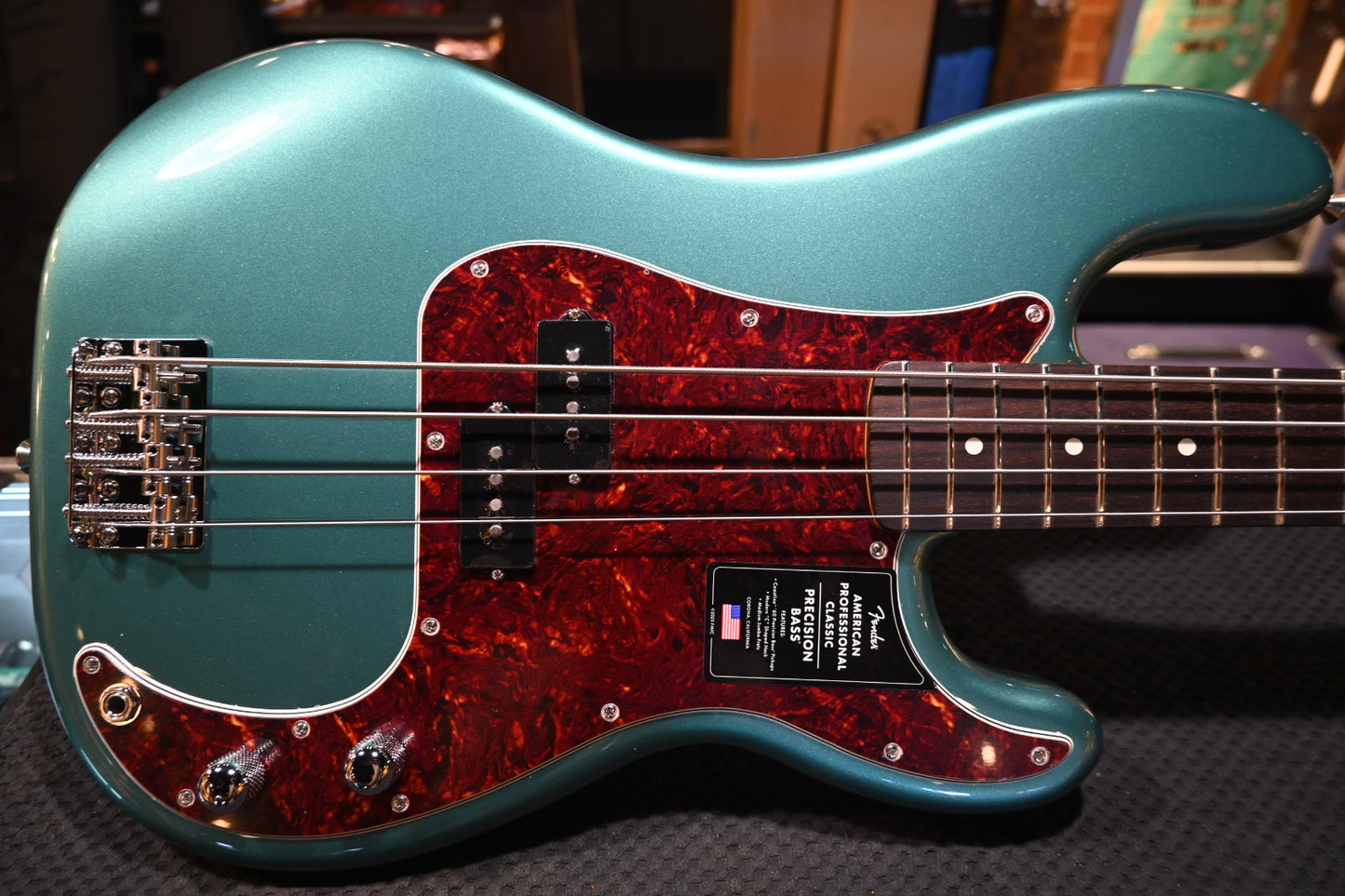 Fender American Professional Classic Precision Bass - Faded Sherwood Green Metallic Bass #2472