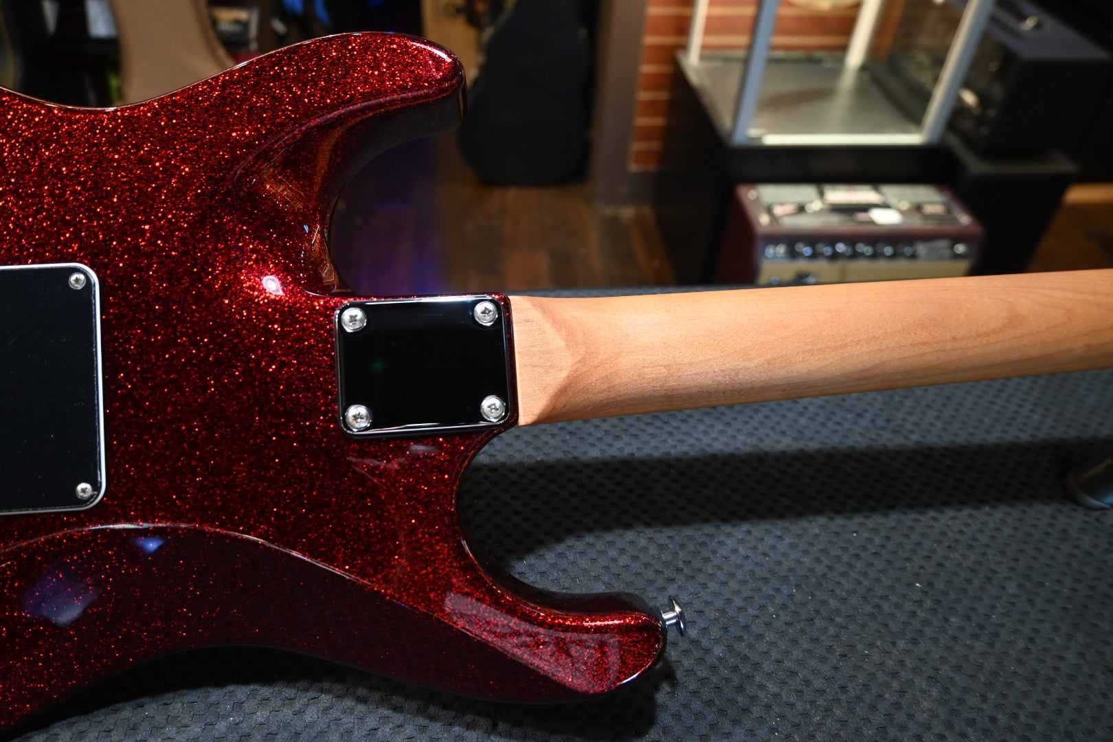 Suhr Pete Thorn Signature Series Custom HSS - Red Sparkle Guitar #9356 - Danville Music