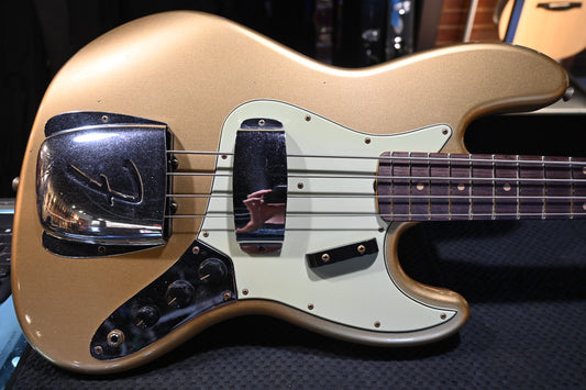 Fender Custom Shop 1963 Jazz Bass Journeyman - Aged Aztec Gold Bass #2246