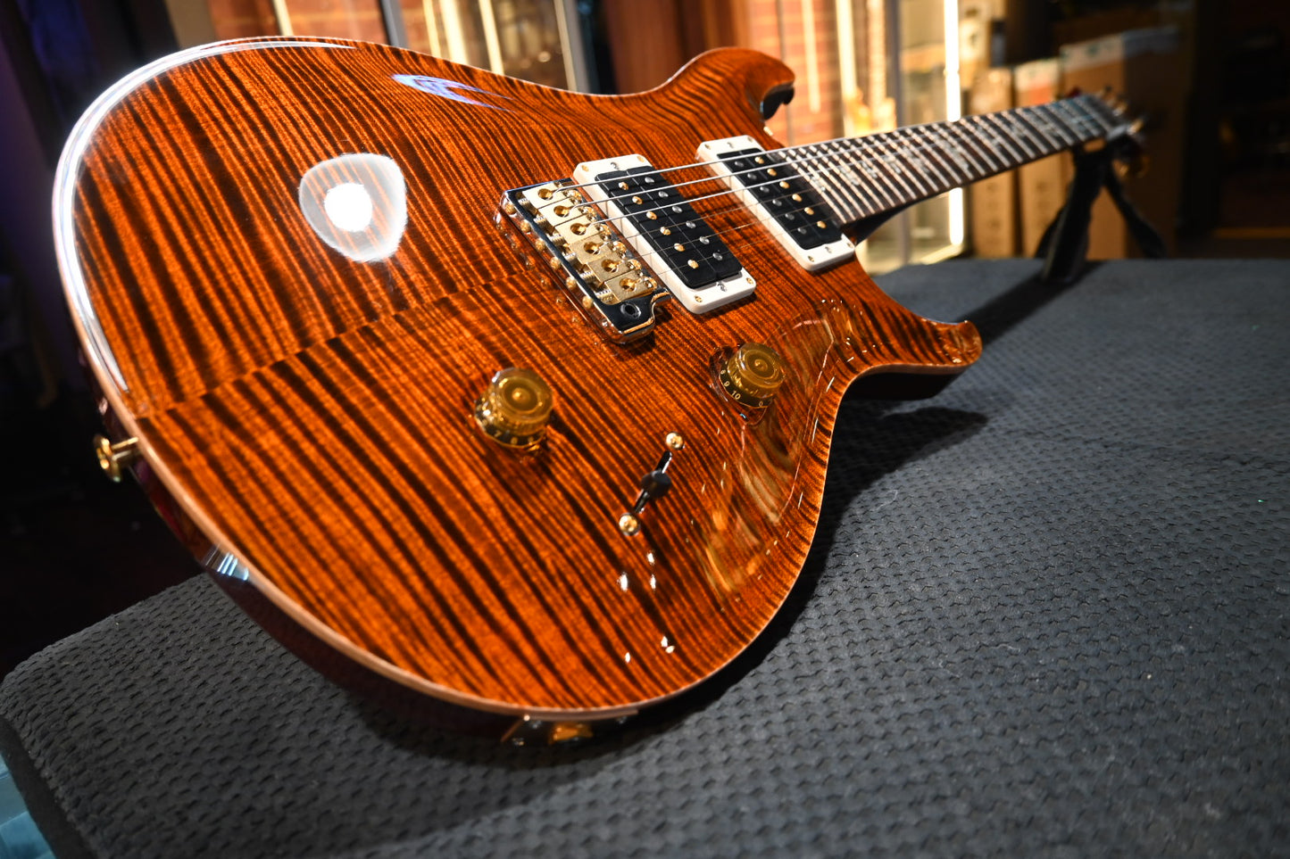 PRS Custom 24 10-Top 2024 - Orange Tiger Guitar #5946