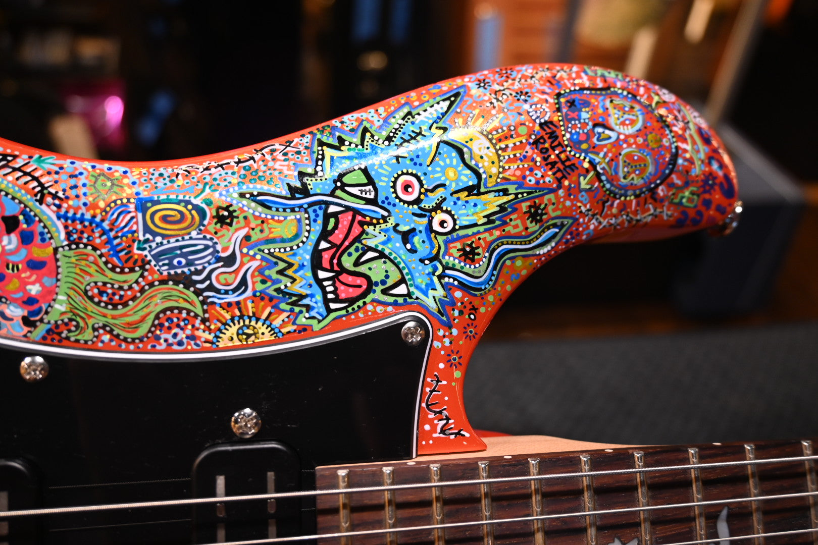 PRS SE NF3 Danville Music X Rosati “Dragon Haze” Edition - Metallic Orange Guitar #8294 - Danville Music