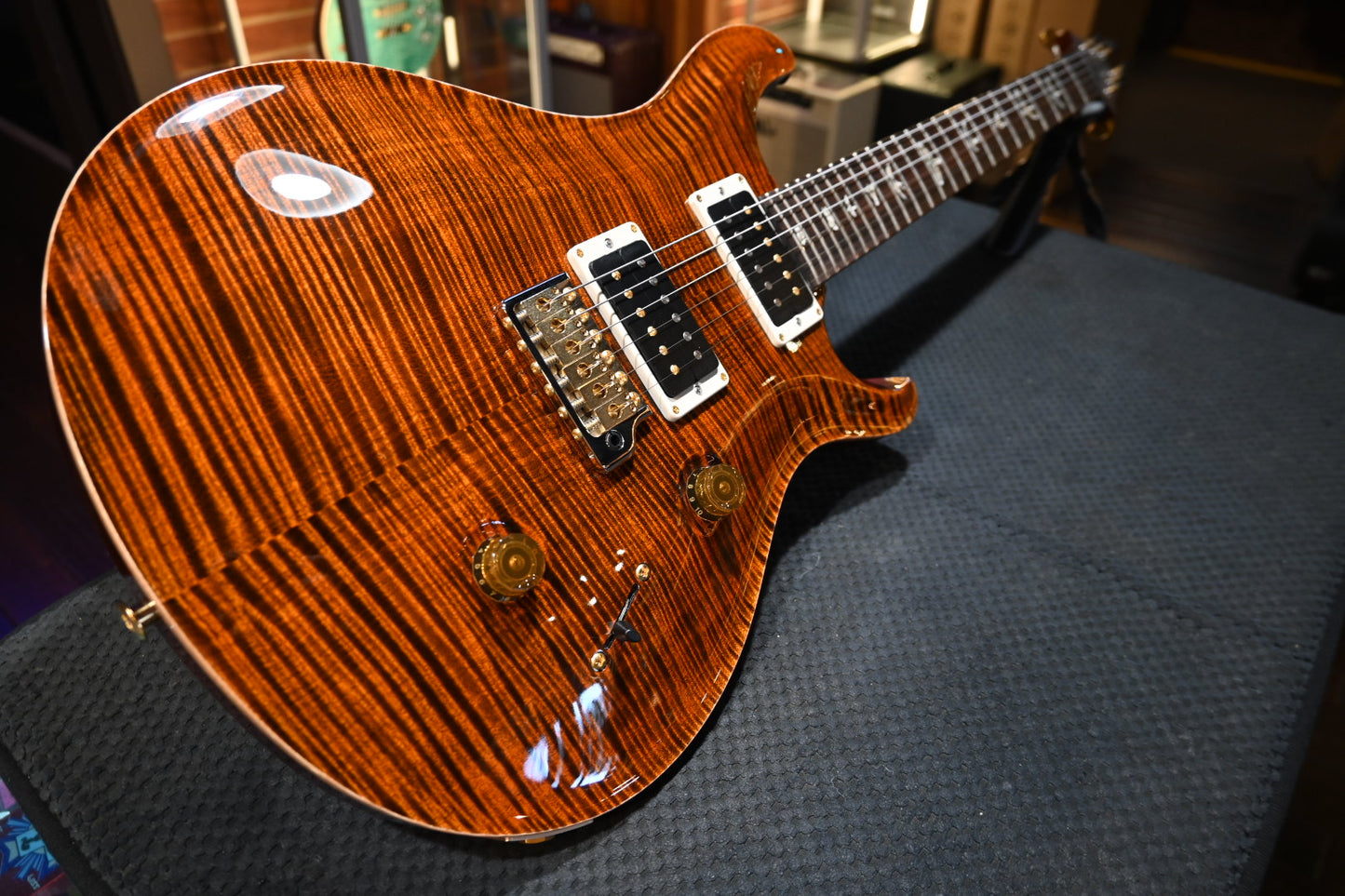 PRS Custom 24 10-Top 2024 - Orange Tiger Guitar #5946