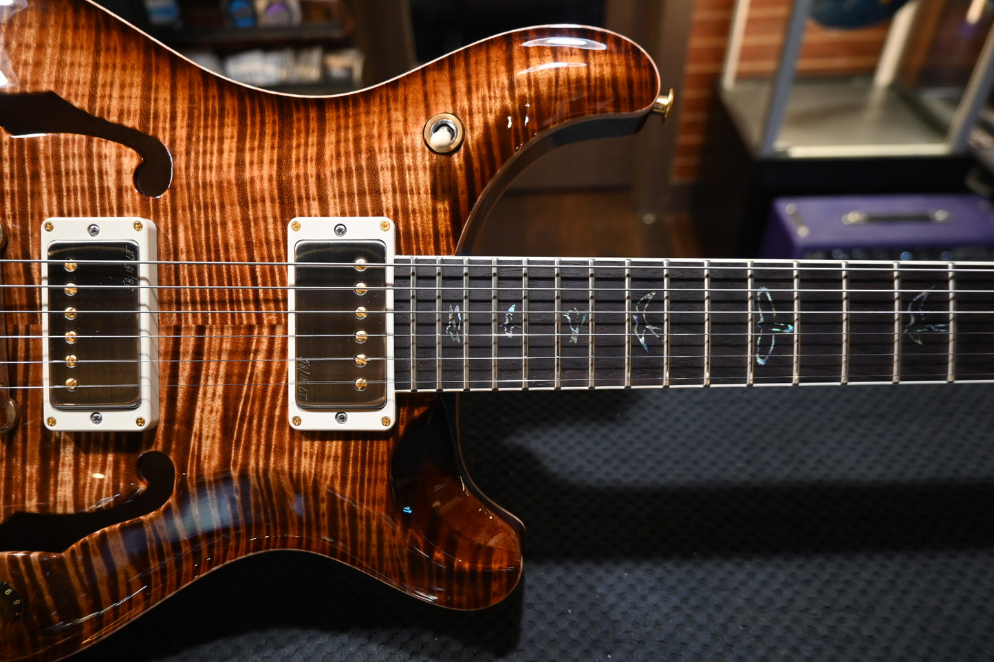 PRS Wood Library McCarty 594 Hollowbody II 10-Top 2024 - Copperhead Burst Guitar #4286 - Danville Music