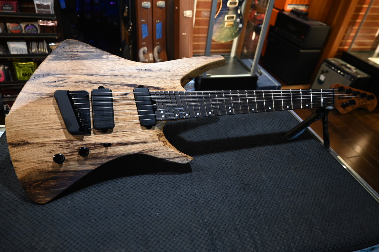 Music Man Kaizen 7 LTD - Black Limba Guitar #2227
