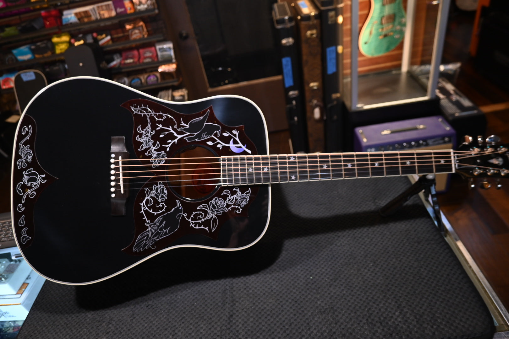 Gibson Custom Shop Kirk Hammett Raven - Ebony Guitar #5068 - Danville Music