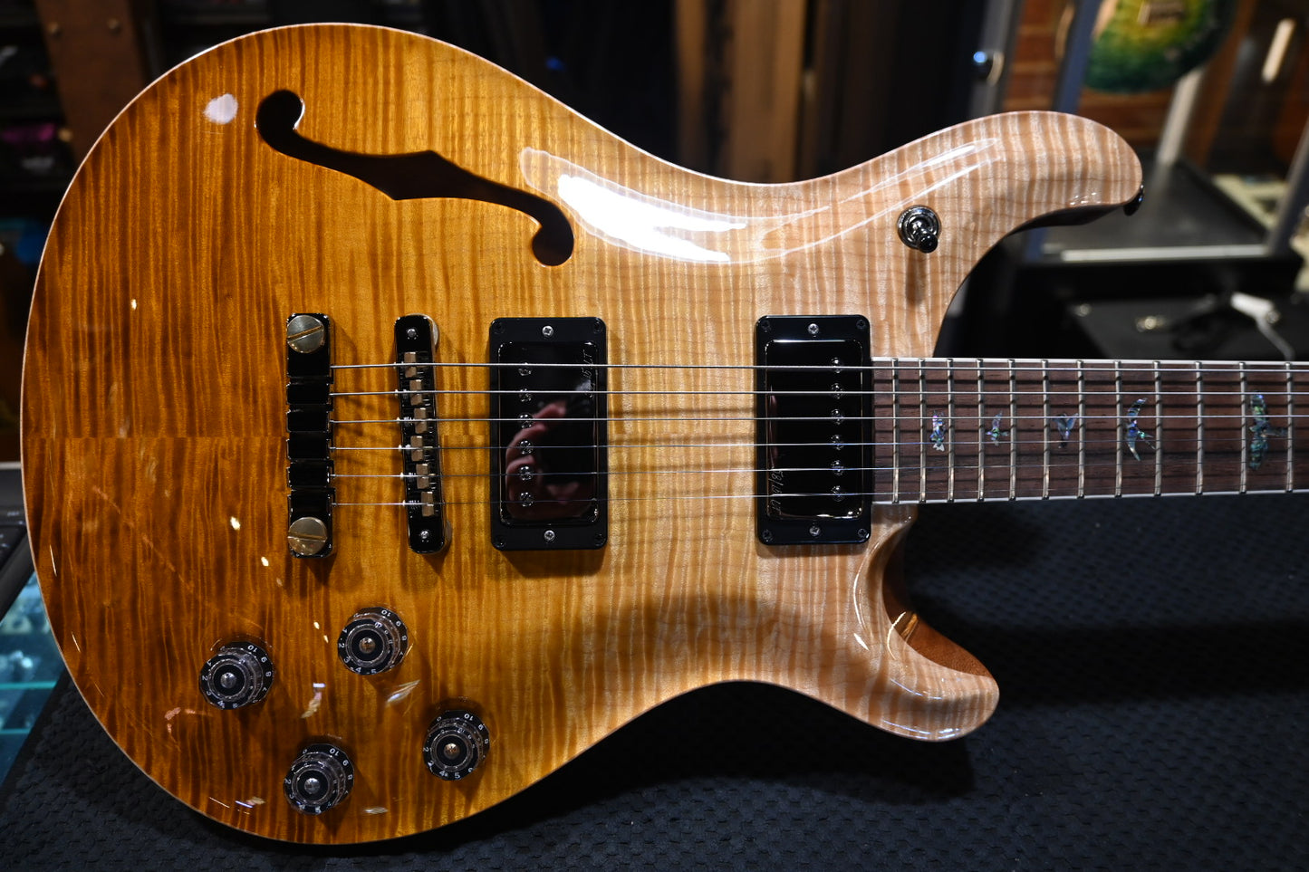 PRS Wood Library McCarty 594 Semi-Hollow Danville Music 35th Anniversary - Gold Storm Fade Guitar #2872